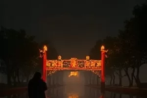 科幻动画《星轨拾荒者》废弃轨道站回收卫星残骸画面